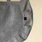 grey circle ruffle tote bag cute